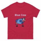 Blue Cow Red T-Shirt