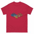 red car vs blue car red t-shirt