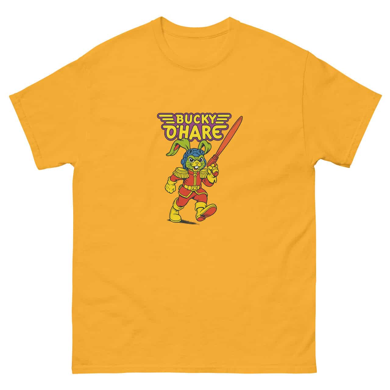 bucky o'hare gold t-shirt