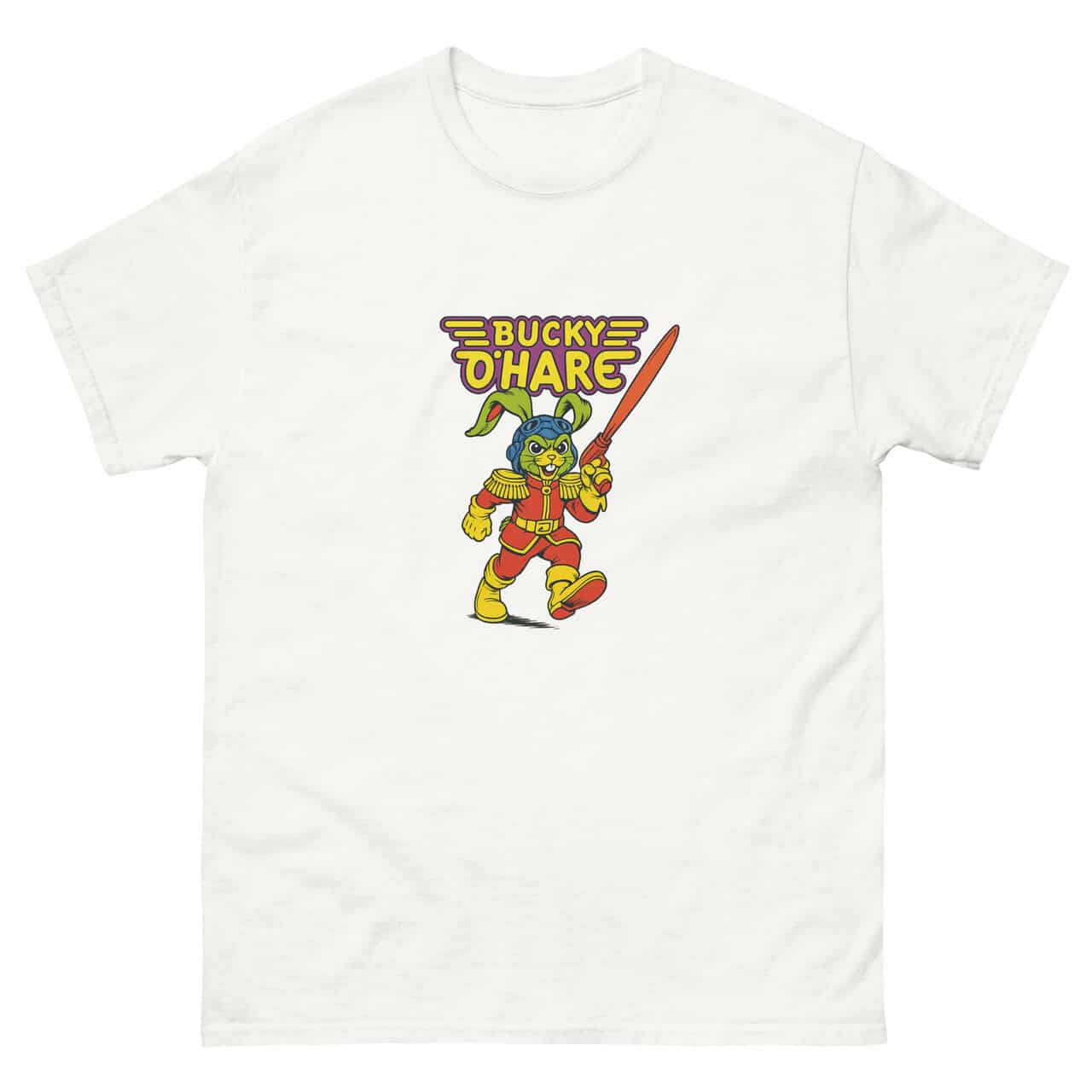 bucky o'hare white t-shirt