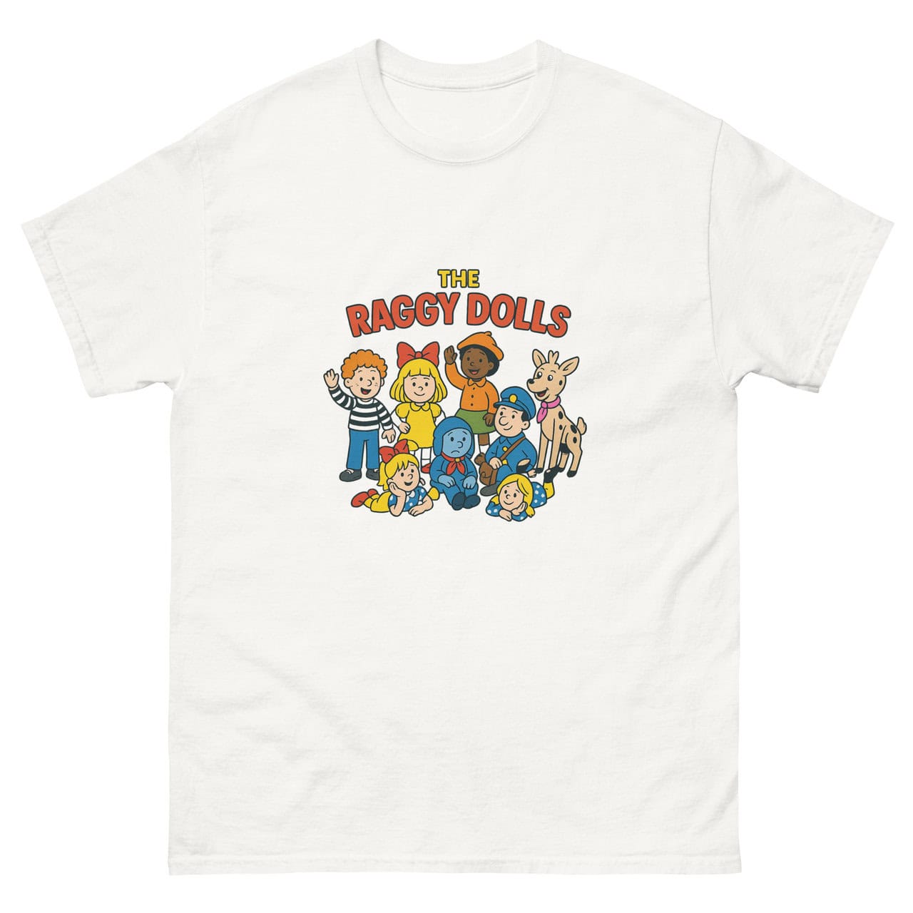 the raggy dolls white t-shirt