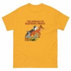 animals of farthing wood tv series gold t-shirt