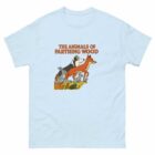 animals of farthing wood tv series light blue t-shirt