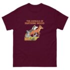 animals of farthing wood tv series maroon t-shirt