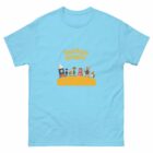 button moon light blue t-shirt