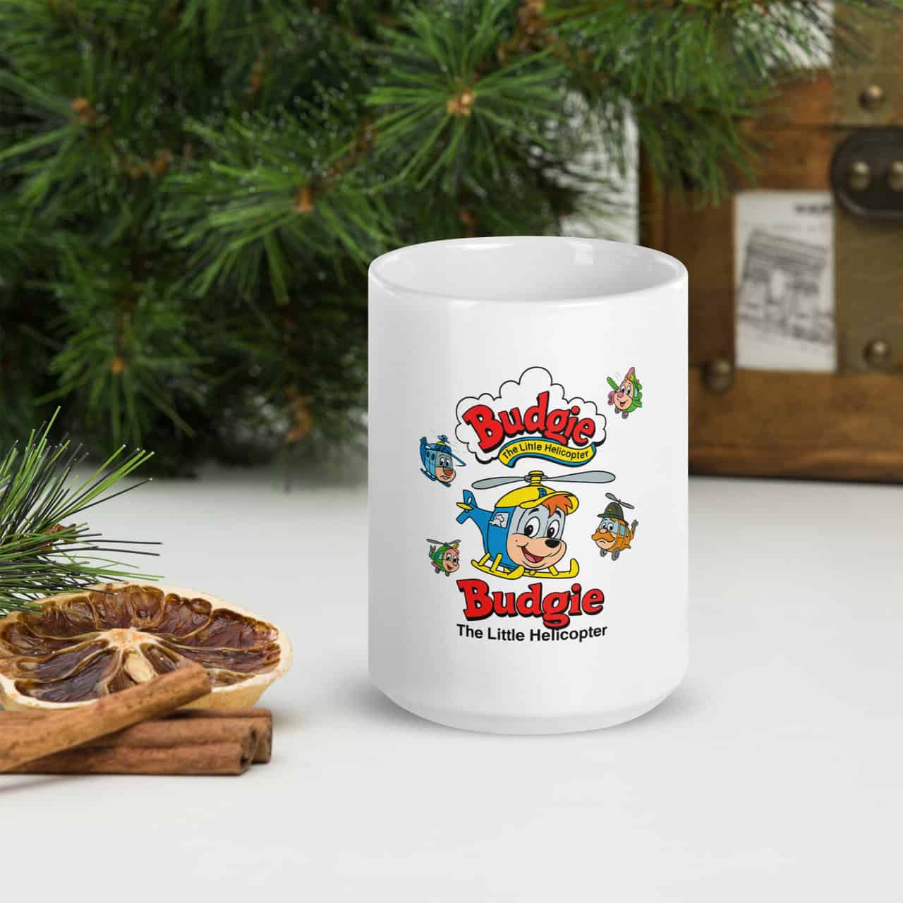 Budgie The Little Helicopter White Mug 15oz